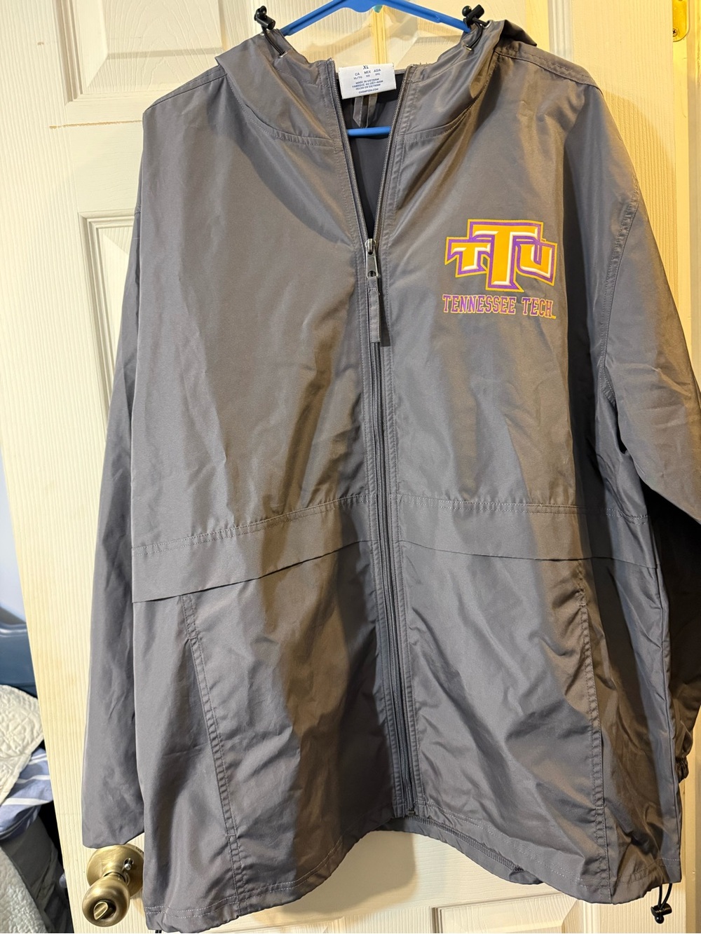 Champion Gray Tennessee Tech Hooded Raincoat